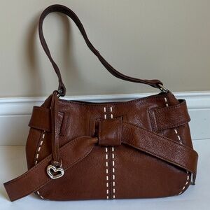 Brighton Cleo Brown Leather Shoulder Bag.
